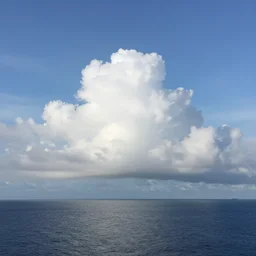 clouds over ocean horizon by victor ngai