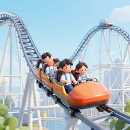 a roller coaster in bibimbap