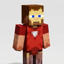 iron man as a minecraft skin