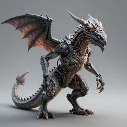 cyborg alien dragonborn, photorealistic 3 d octane render, unreal engine, ultra detailed