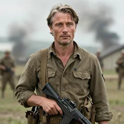 Mads Mikkelsen starring in Saving private Ryan