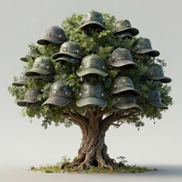 hat tree, aatree that is growing hats, highly detailed, illustration, sci - fi art, cyberpunk, epic, realistic, intricate, hyper detailed, artstation, concept art, smooth, sharp focus, ray tracing