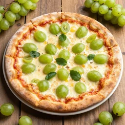 photo of a grape pizza, award winning, 4 k