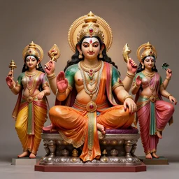 Indian gods, realistic, photo studio, HDR, 8k, trending on artstation