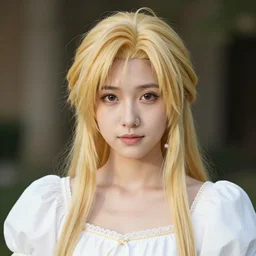 a full portrait photo of real - life princess garnet final fantasy ix character, f / 2 2, 3 5 mm, 2 7 0 0 k, lighting, perfect faces, award winning photography.