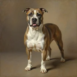 the royal baroque pitbull painting by greg hildebrant