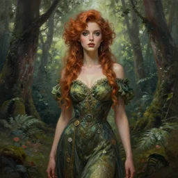 beautiful digital painting of a stylish female forest with high detail, 8 k, stunning detail, works by artgerm, greg rutkowski and alphonse mucha, unreal engine 5, 4 k uhd