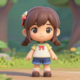 katelynn mini cute style, highly detailed, rendered, ray - tracing, cgi animated, 3 d demo reel avatar, style of maple story