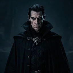 portrait, a dark male necromancer, dramatic lighting, cinematic, establishing shot, extremly high detail, photo realistic, cinematic lighting, post processed, concept art, artstation, matte painting, style by eddie mendoza, raphael lacoste, alex ross
