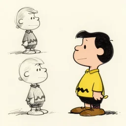 original sketches by Charles Schulz, flawlessly preserved