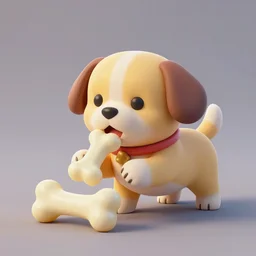 jelly dog playing with a gummy bone, ArtStation, concept art, octane render, trending on artstation, artstationHD, artstationHQ, unreal engine, 4k, 8k