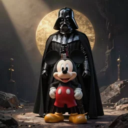 Mickey Mouse as Darth Vader