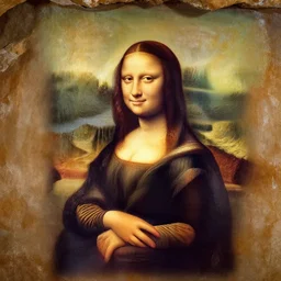 cave-painting cave-painting cave-painting of mona lisa