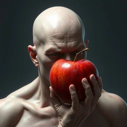 bruce willis with skin of an apple, hyper detailed, digital art, artstation, cinematic lighting, studio quality, smooth render, by peter mohrbacher, hajime sorayama, wayne barlowe, boris vallejo, aaron horkey, gaston bussiere, craig mullins
