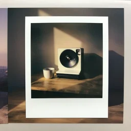 a high fidelity polaroid photograph anthropomorphic study depicting objects of every day use