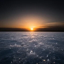 the last sunset at the end of time, time - lapse, photojournalism, wide angle, perspective, double - exposure, light, tones of black in background, ultra - hd, super - resolution, massive scale, perfectionism, soft lighting, ray tracing global illumination, translucidluminescence, crystalline
