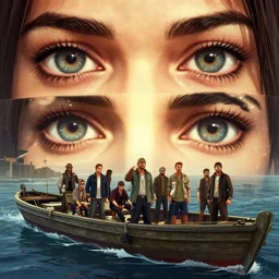 highly detailed point of disappearance of the eyes in gta v, and the boat is water, stephen bliss, unreal engine, fantasy art by greg rutkowski, loish, rads, ferdinand knab, makoto shinkai and lois van baerle, ilya kuvshinov, rossdraws, tom bagshaw, global lighting, shining light, detailed and confusing environment