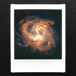 experimental astrophotography nebula pickled dyed pickled warmed polaroid