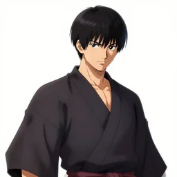 demon samurai , short hair, made by Yusuke Murata, Tomohiro Shimoguchi, Takeshi Obata, Masakazu Katsura, ArtStation, CGSociety