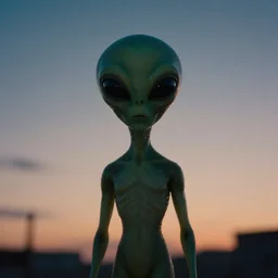 an alien in the sky at dusk w 1 9 2 0
