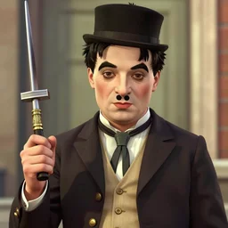 highly detailed portrait of charlie chaplin as the god zeus in gta v, alphonse mucha, stephen bliss, unreal engine, fantasy art by greg rutkowski, rhads, ferdinand knab, makoto shinkai and lois van baarle, ilya kuvshinov, rossdraws, tom bagshaw, global illumination, radiant light, detailed and intricate environment