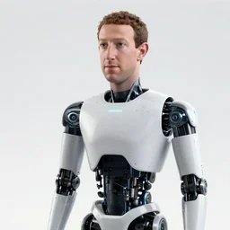 Mark Zuckerberg robot, photo, detailed, 4k