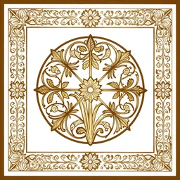 art nouveau ornament symbolique pimpernel traditional oriental geometrical borders for design stock vector, alfons maria mucha documents decoratifs
