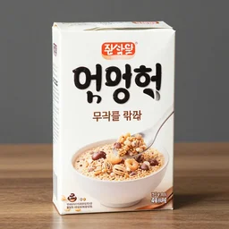 Korean cereal box