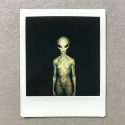 Polaroid of a alien green to encounter with the lost ones if they were in a dark zone