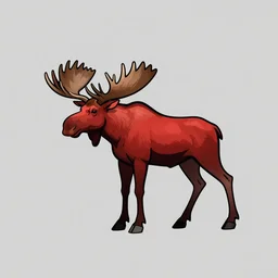 red moose, logo