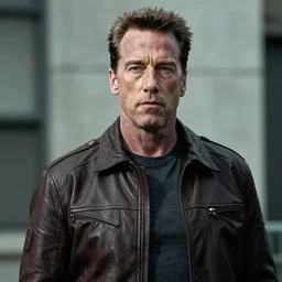 arnold schwarzenegger as a damaged terminator