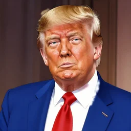 Donald Trump drew in the style of Junji Ito
