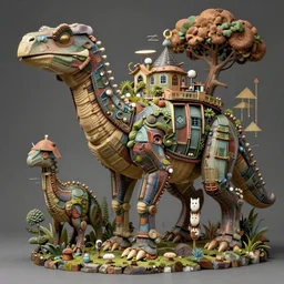 #art #hyperreal #intricate simon-stålenhag-dinotopia-botw-studio-ghibli, [32k hd]^10
