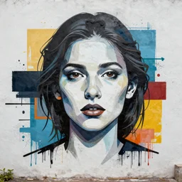 untitled mixed media, Fine Art, Mural, Spray Paint, Modern Art
