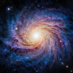 a psychedelic album art cover of a galaxy, in the style of van vogh