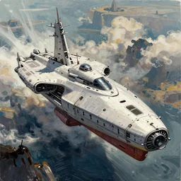 Guardian AI mega ship, concept art from game Elite Dangerous, copic marker sketch, leaked photo