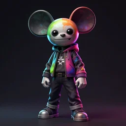 deadmau5, illustration, artgerm, octane render, inspired by Greg rutkowski, colorful, studio lighting, full body