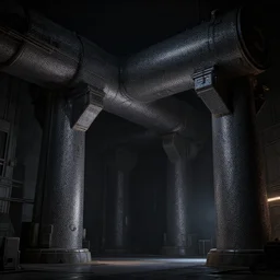 a beautiful highly detailed matte painting of c - beams glitter in the dark near the tannhauser gate