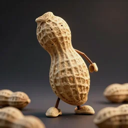 humanoid peanut, cinematic lighting, cinematic angles, 4k, trending on artstation, unreal engine 5, wallpaper