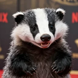 netflix award winning show henry badgerface, the happy go lucky badger