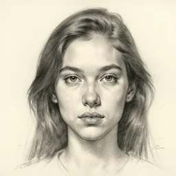 a masterpiece 3 / 4 portrait sketch of the perfect face by monica lee
