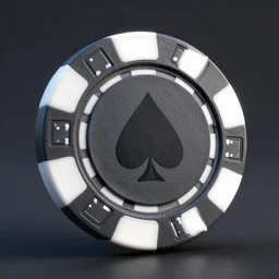 octane render of poker chip