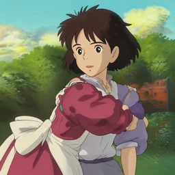 socialist revolutionary rosa luxemburg in the style of miyazaki
