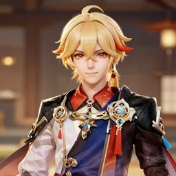 portrait of kazuha from genshin impact