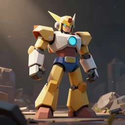 low poly megaman