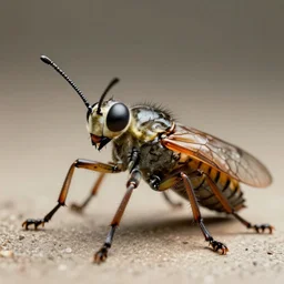 Half man half insect, photorealistic, detailed, 4k
