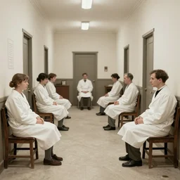 patients in an insane asylum, 1910s