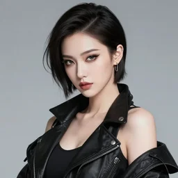 the portrait of an absurdly beautiful, graceful, elegant, sophisticated, fashionable cyberpunk gravure idol, an ultrafine hyperdetailed illustration by irakli nadar, intricate linework, bright colors, porcelain skin, unreal engine 5 highly rendered, global illumination, radiant light, detailed and intricate environment