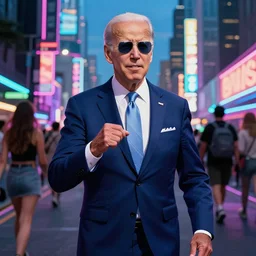 vaporwave jungle city joe biden