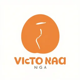 a wandering mind, logo, simple white background victo ngai, kilian eng, orange palette